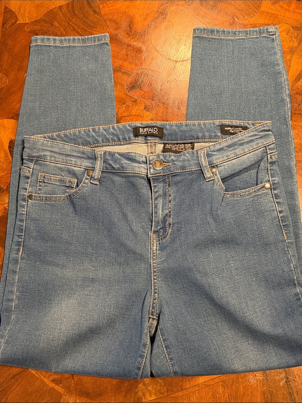 Buffalo David Bitton Women's Medium Rise Soft Blue Jeans